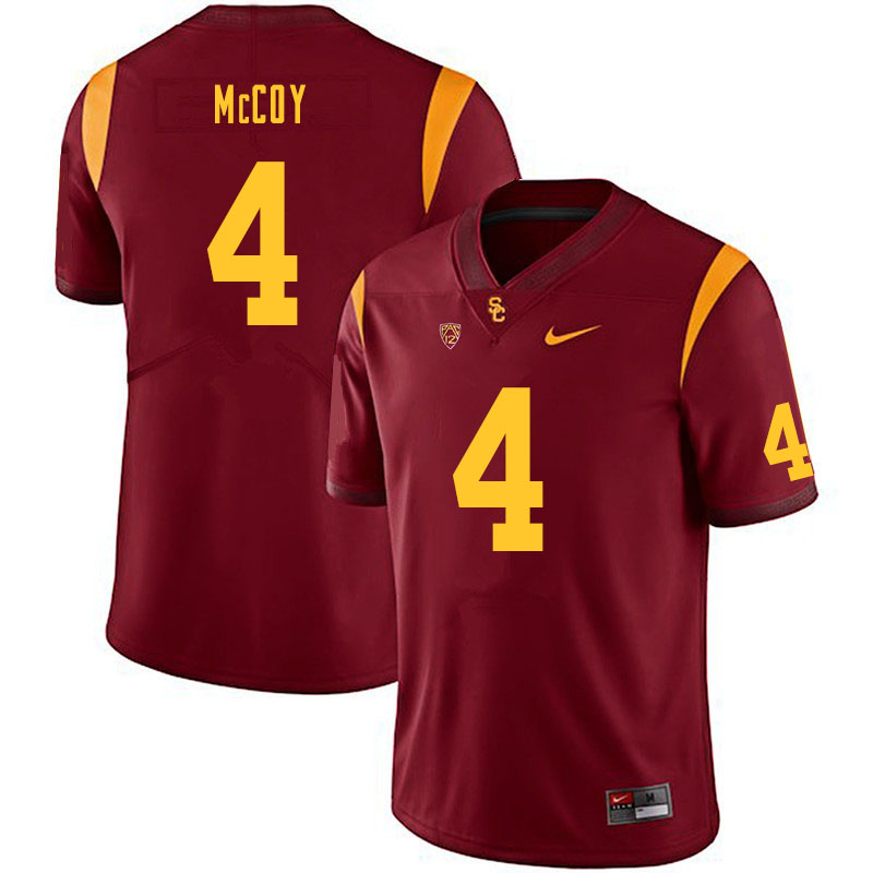 Men #4 Bru McCoy USC Trojans College Football Jerseys Sale-Cardinal